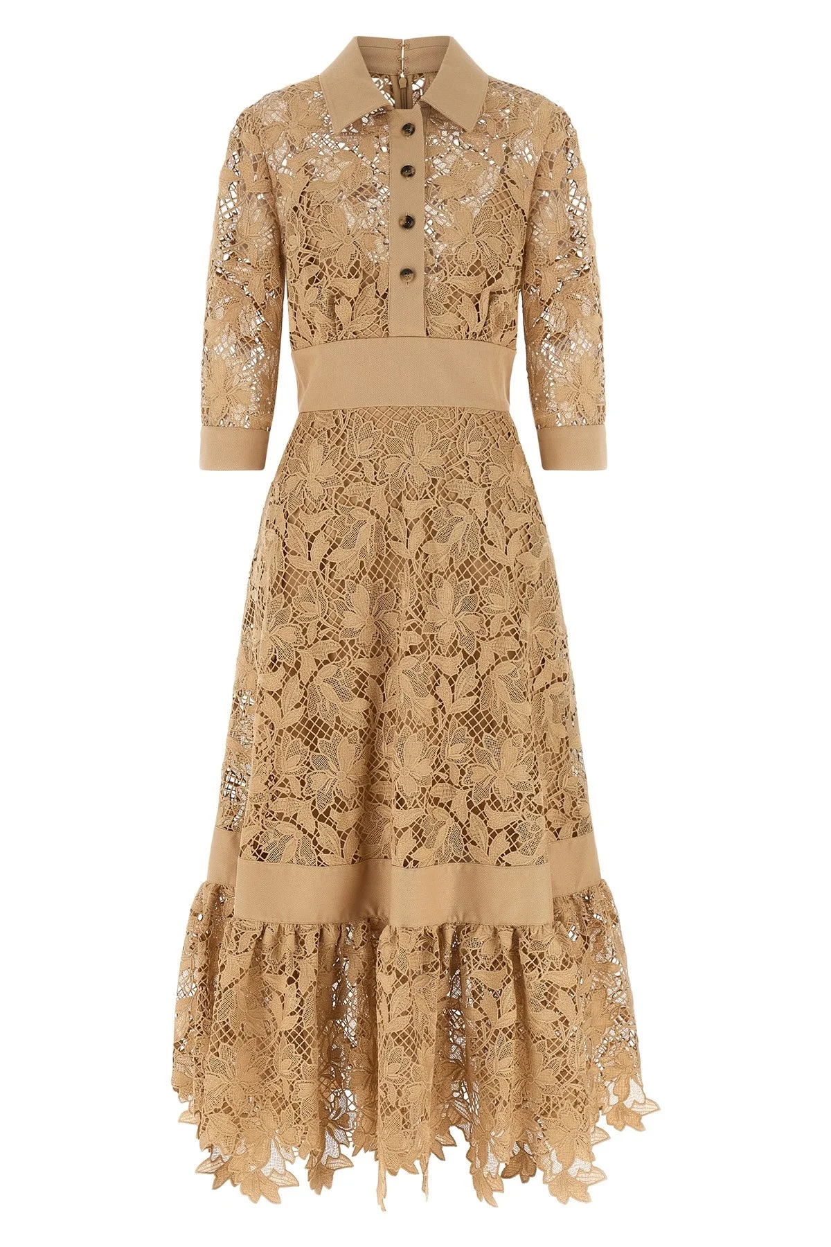 Floral Macramé Dress - 1