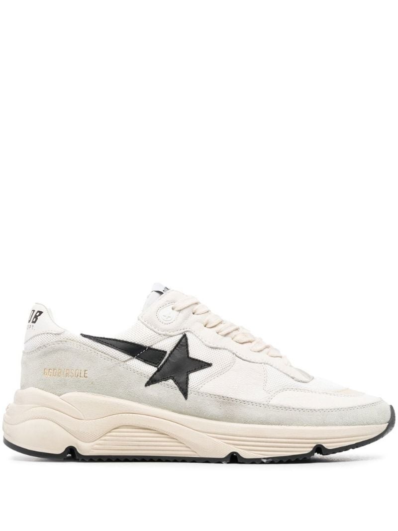 star-patch low-top sneakers - 1