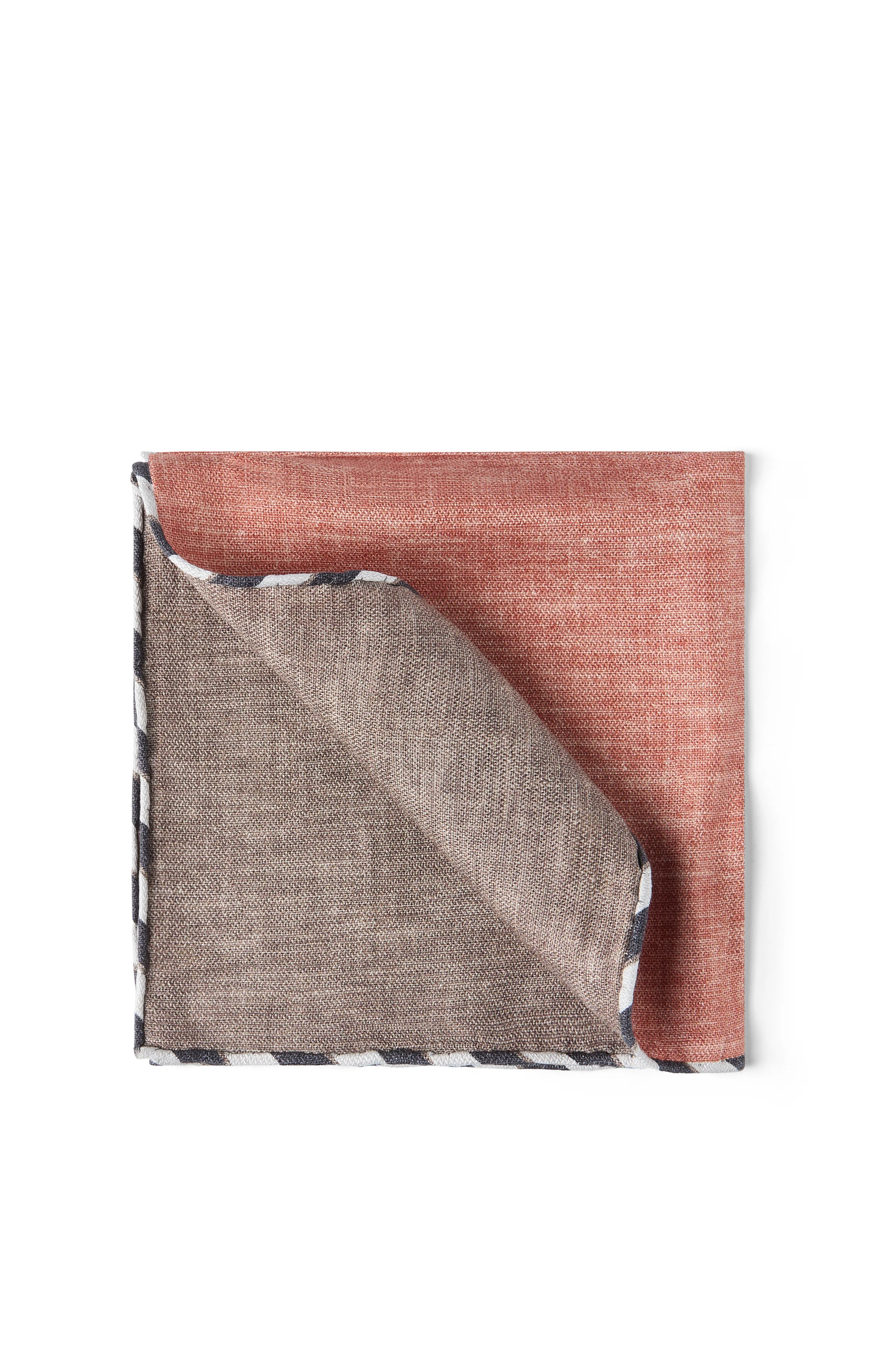 Brunello Cucinelli Silk pocket square in Apricot at Nordstrom - 1