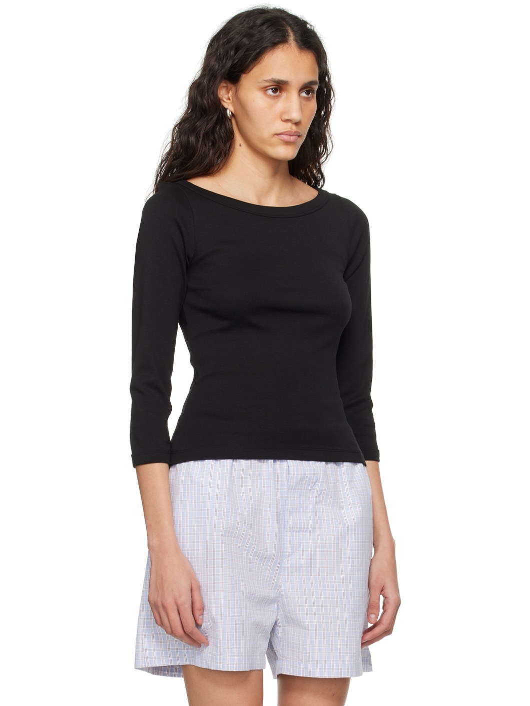 Black Steffi Long Sleeve T-Shirt - 2