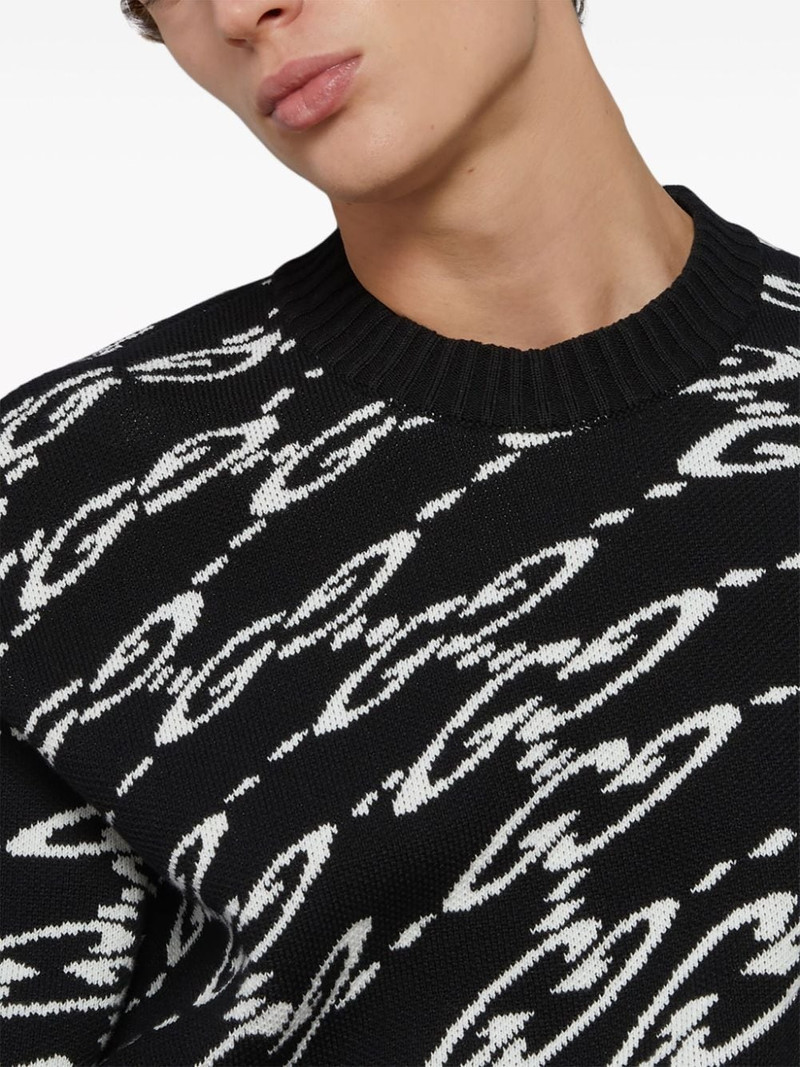 wavy GG cotton-piqué sweater 4