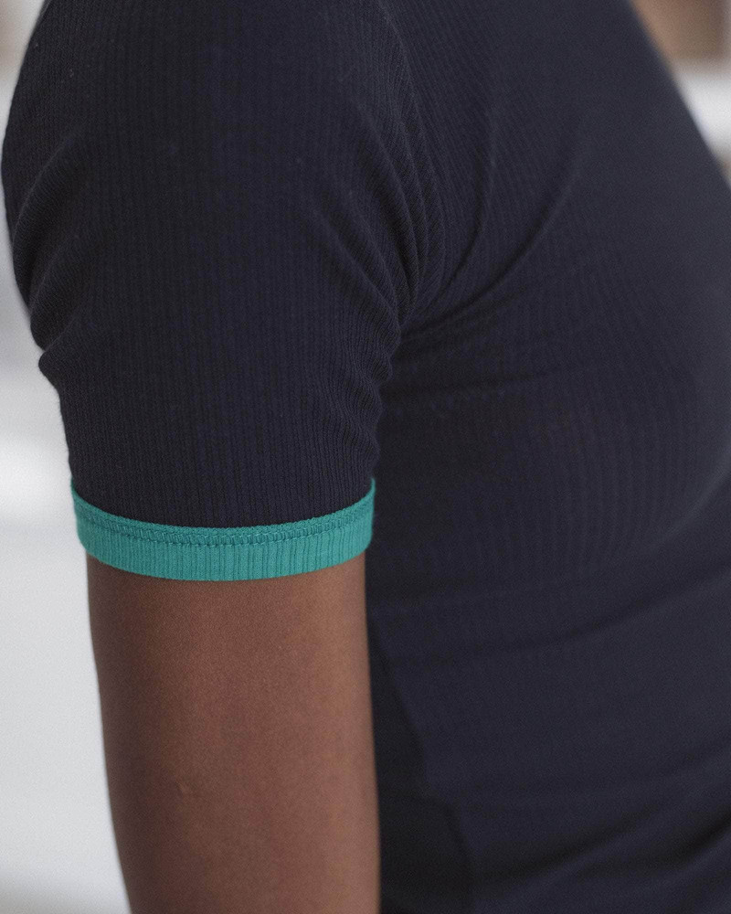 Drive Tee Shirt - Fine Organic Cotton Rib 4