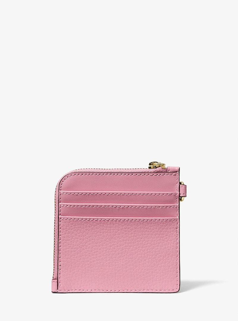 Jet Set Travel Pebbled Leather Chain Wallet 3