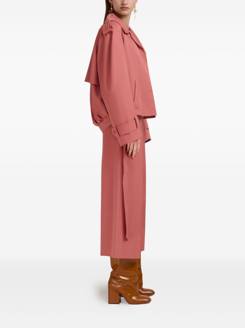 virgin-wool high-waisted tailored trousers - 3
