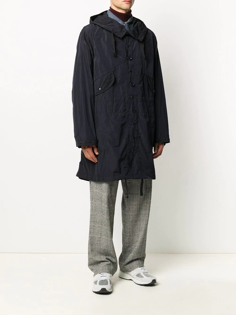 oversized hooded raincoat - 3