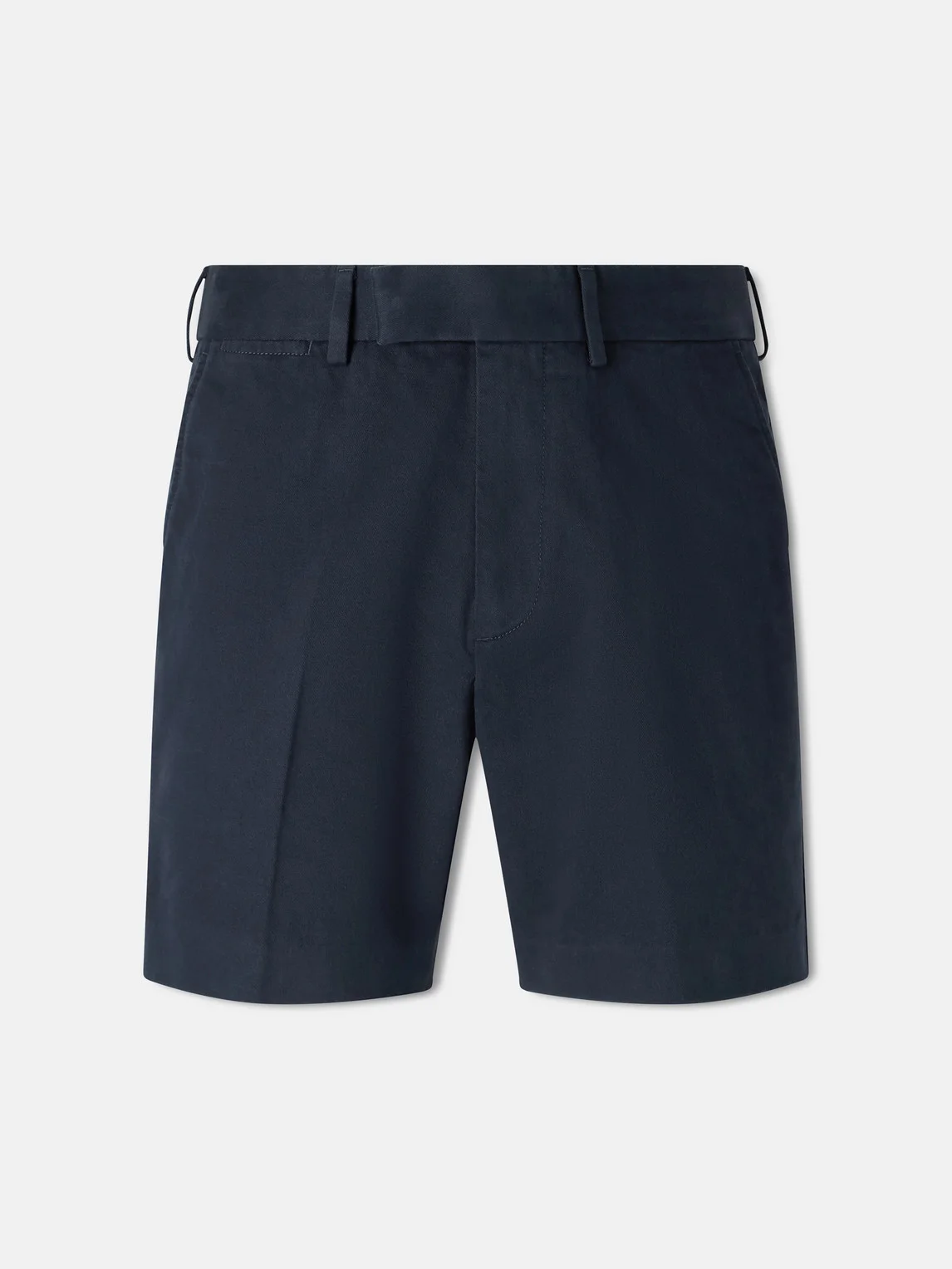 Straight-Leg Brushed Cotton-Drill Shorts - 1