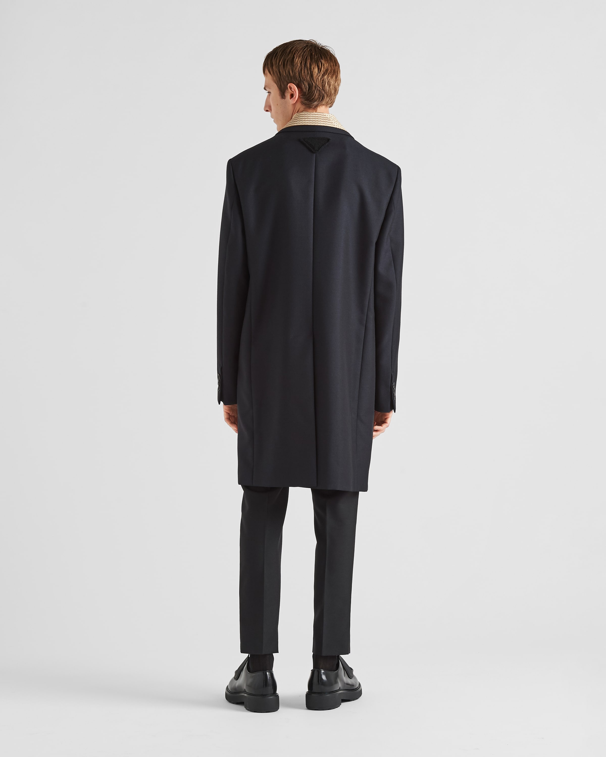 Mohair wool coat with collar - 5