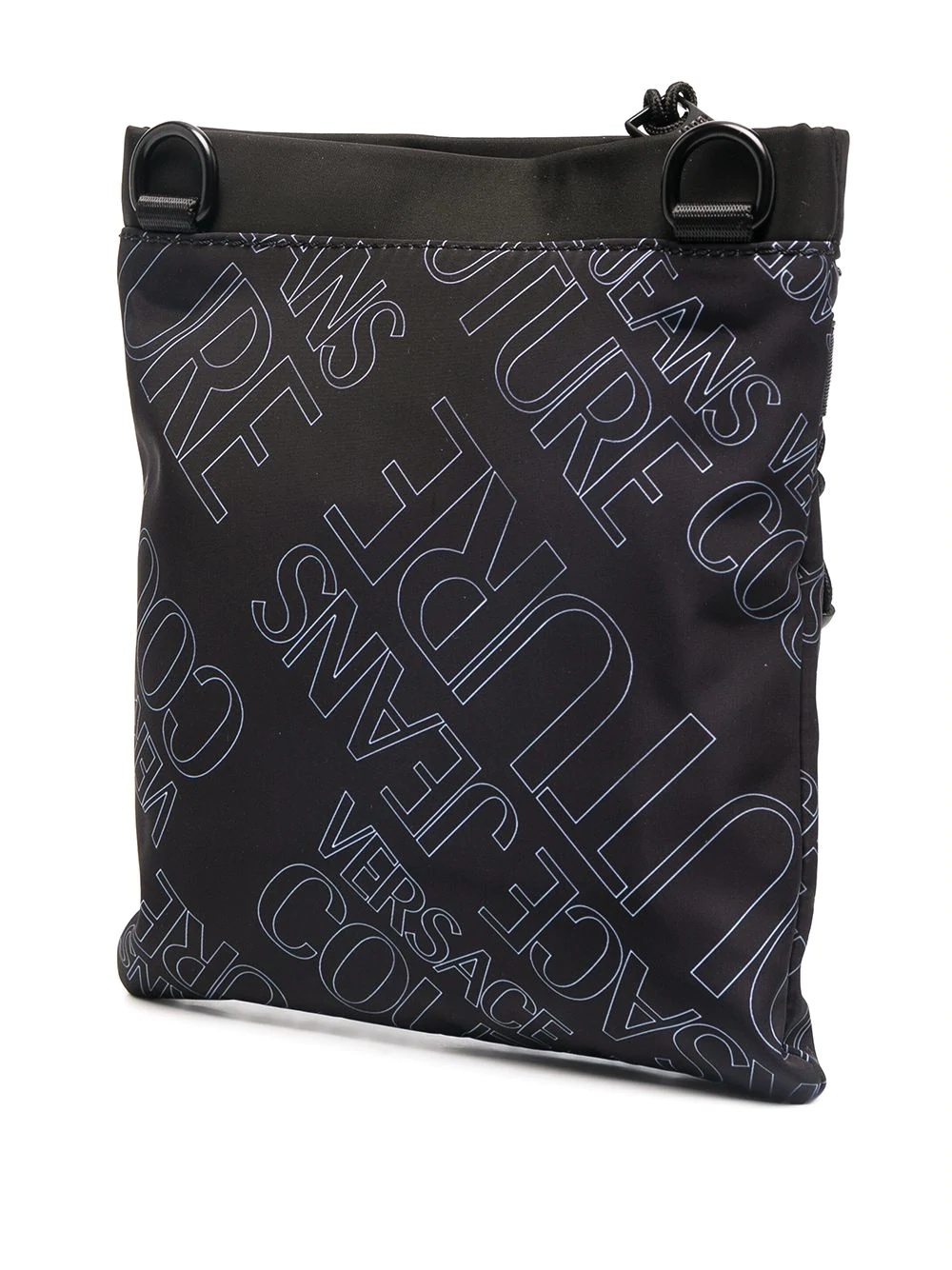 logo print messenger bag - 3