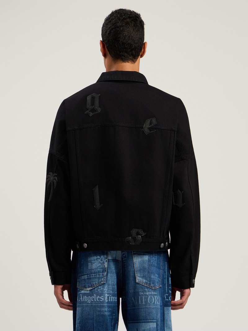 Gothic Logo Denim Jacket 4