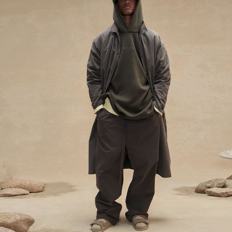 Fear of God Essentials FW22 Relaxed Hoodie 'Off Black' FOG-FW22-722 - 4