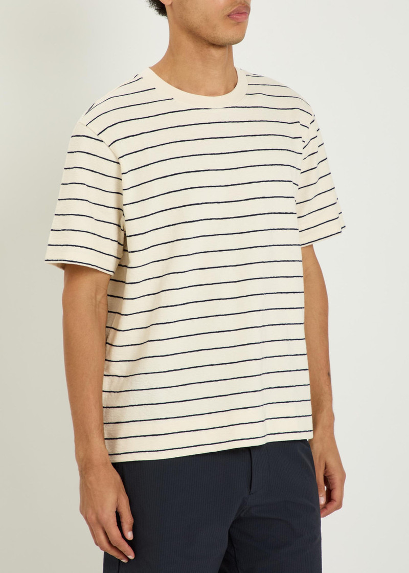 NN07 NN07 Pedro Striped-knit Cotton T-shirt outlook