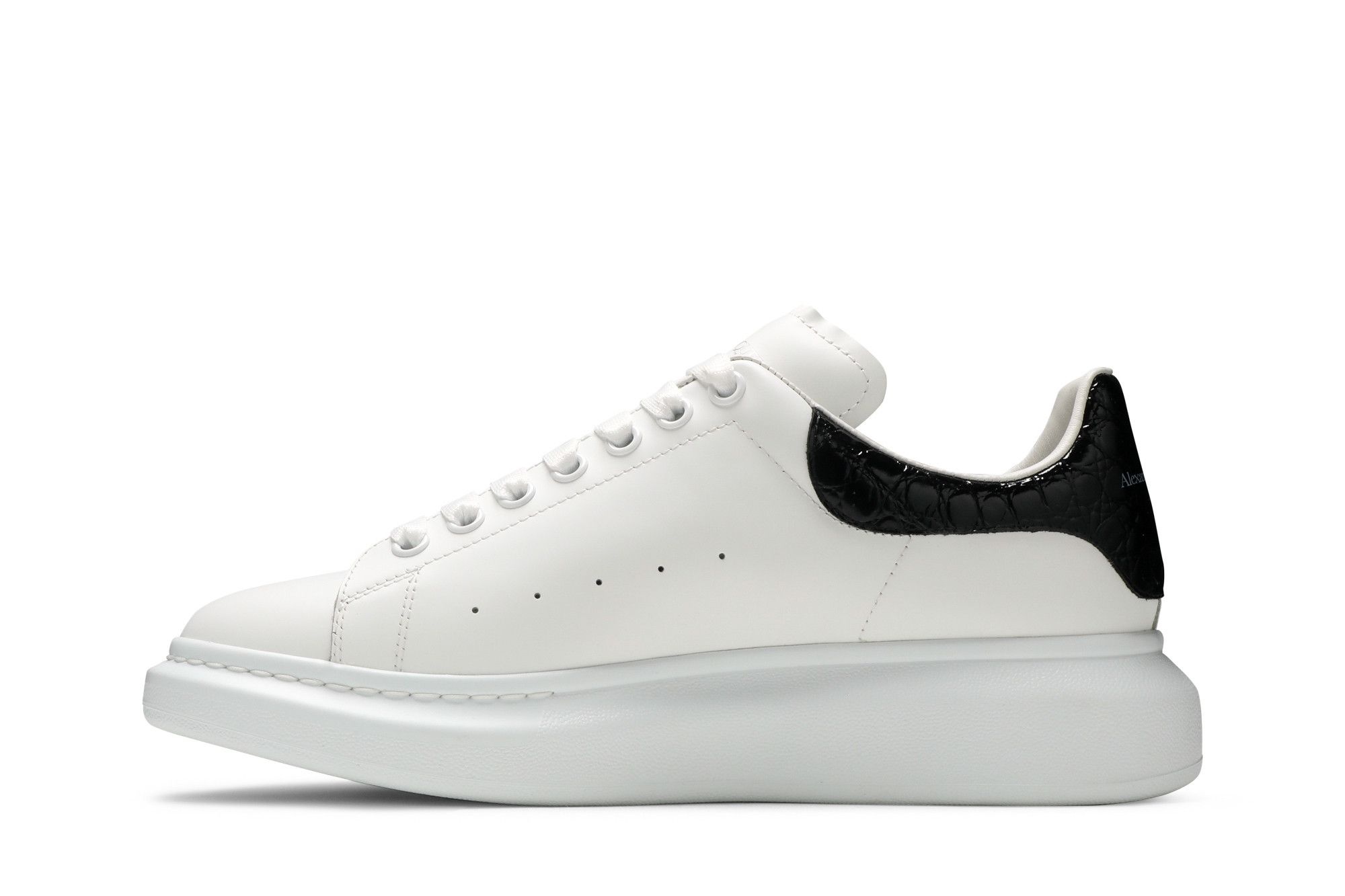 Alexander McQueen Oversized Sneaker 'Black Crocodile' - 3