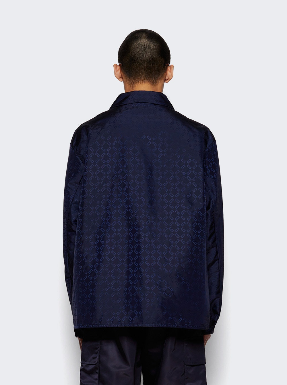 Overshirt In Monogram 72 Jacquard Dark Blue - 4