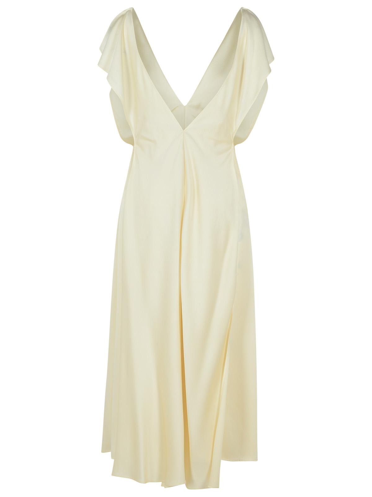 Jil Sander Ivory Viscose Blend Dress Women - 3