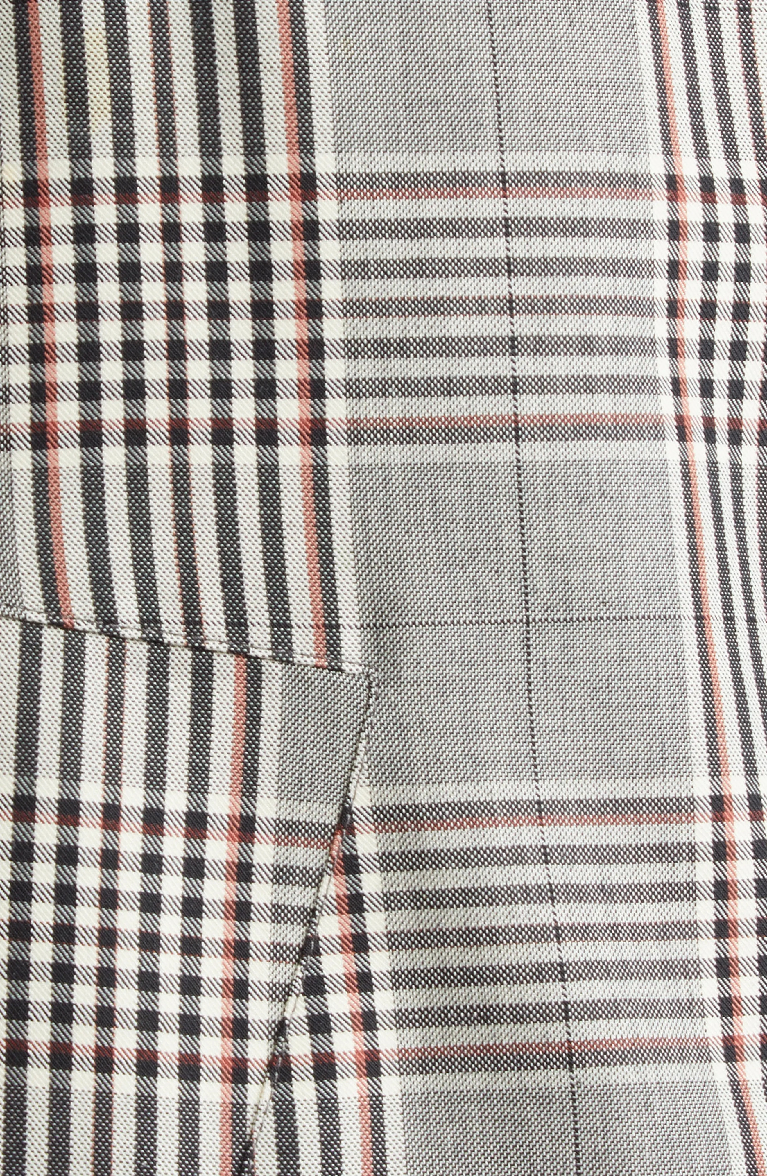 Plaid Deconstructed Wool & Cotton Blend Miniskirt - 7