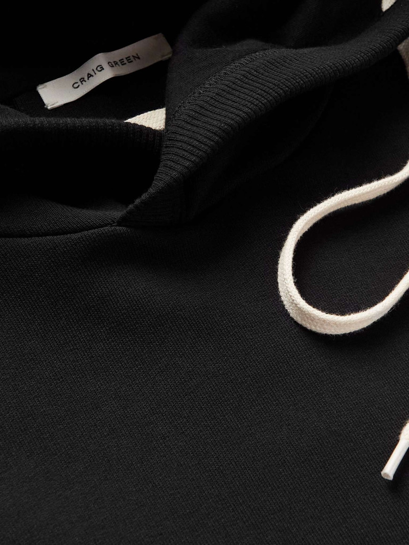 Lace-Detailed Cotton-Jersey Hoodie 5