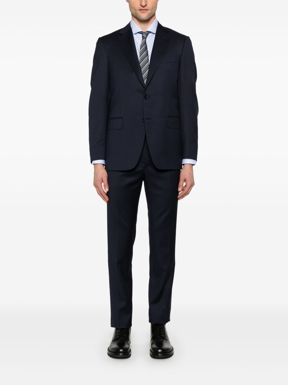 patterned-jacquard suit - 2