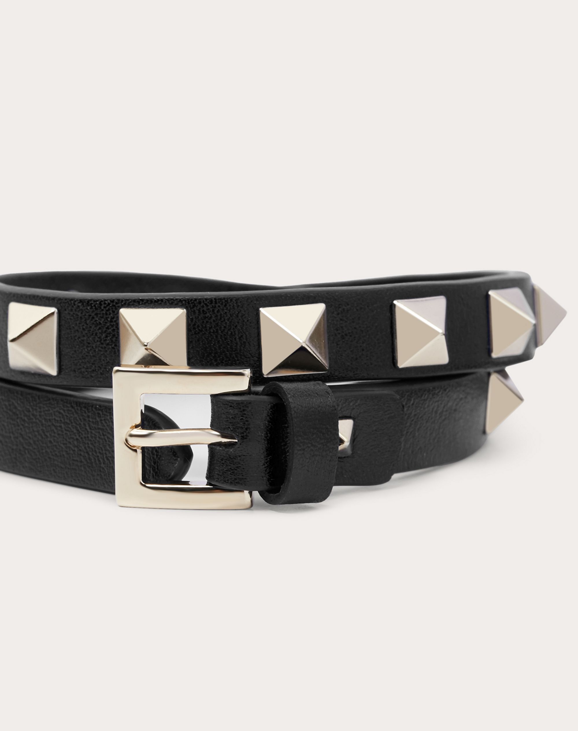 ROCKSTUD CALFSKIN DOUBLE-STRAP BRACELET - 4