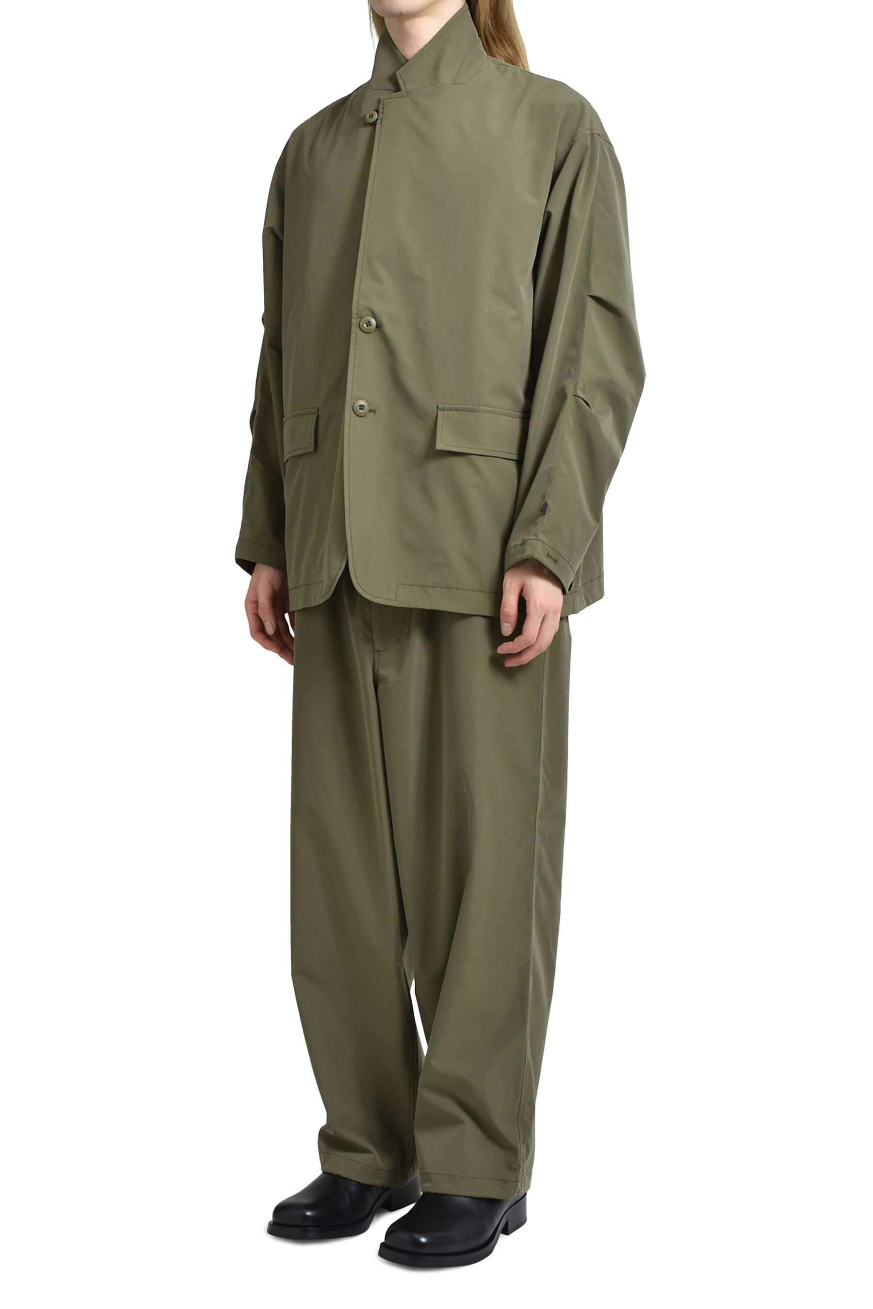 TECH LOOSE 2B JACKET RIPSTOP / OLV - 4
