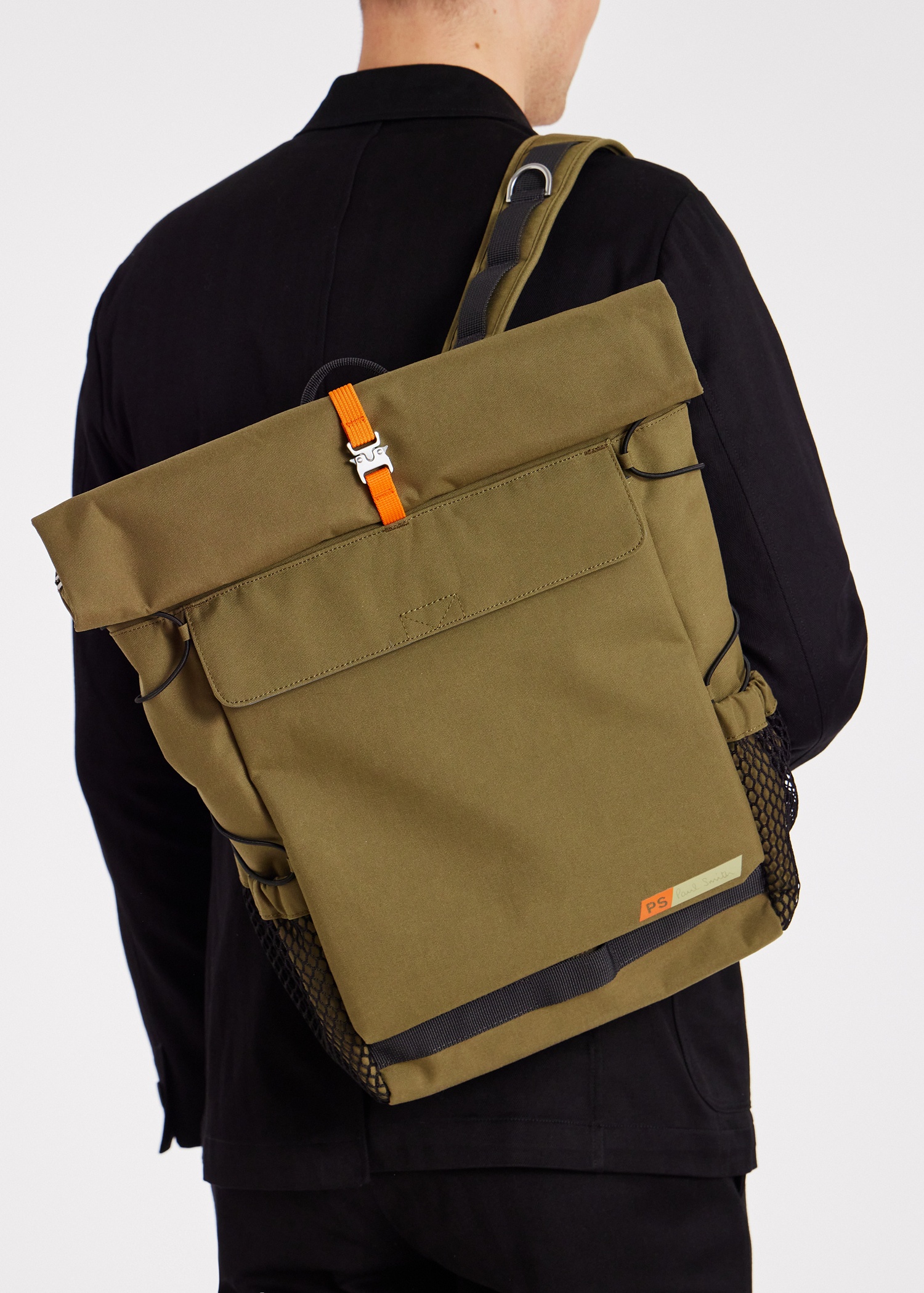 Khaki Nylon Utility Backpack - 8
