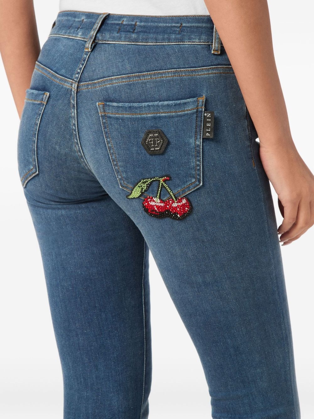 stretch-cotton skinny jeans - 5