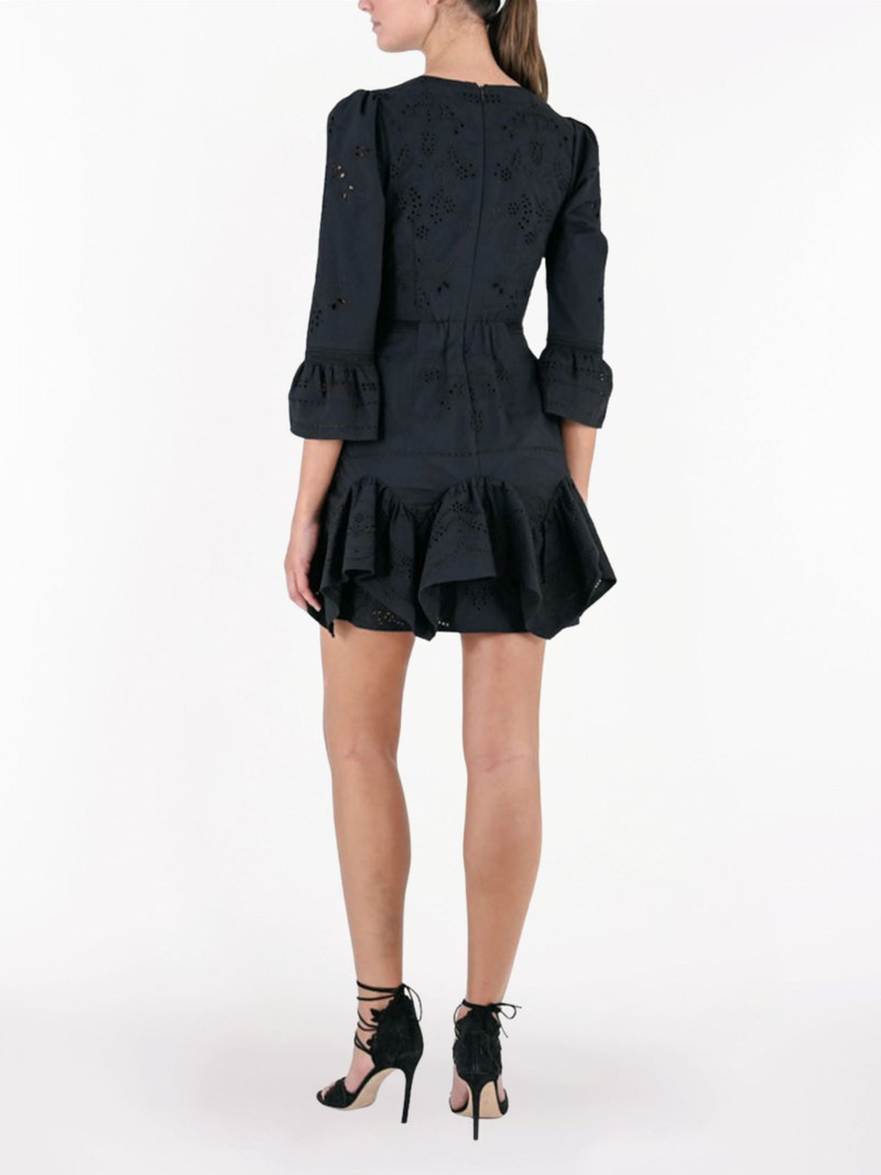 Marchesa EMBROIDERED COTTON VOILE MINI DRESS outlook