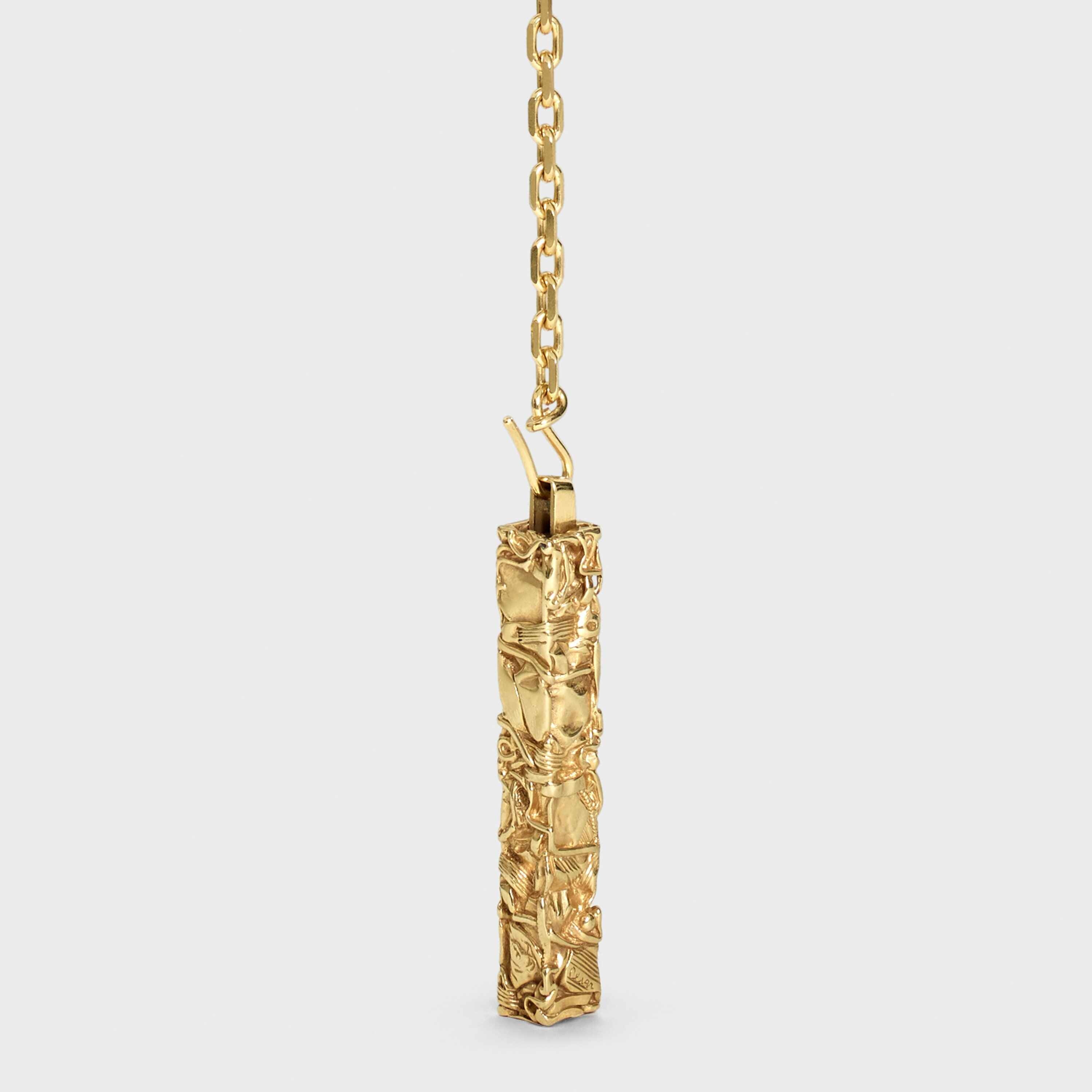 Celine César Project Compression Necklace in Vermeil - 2