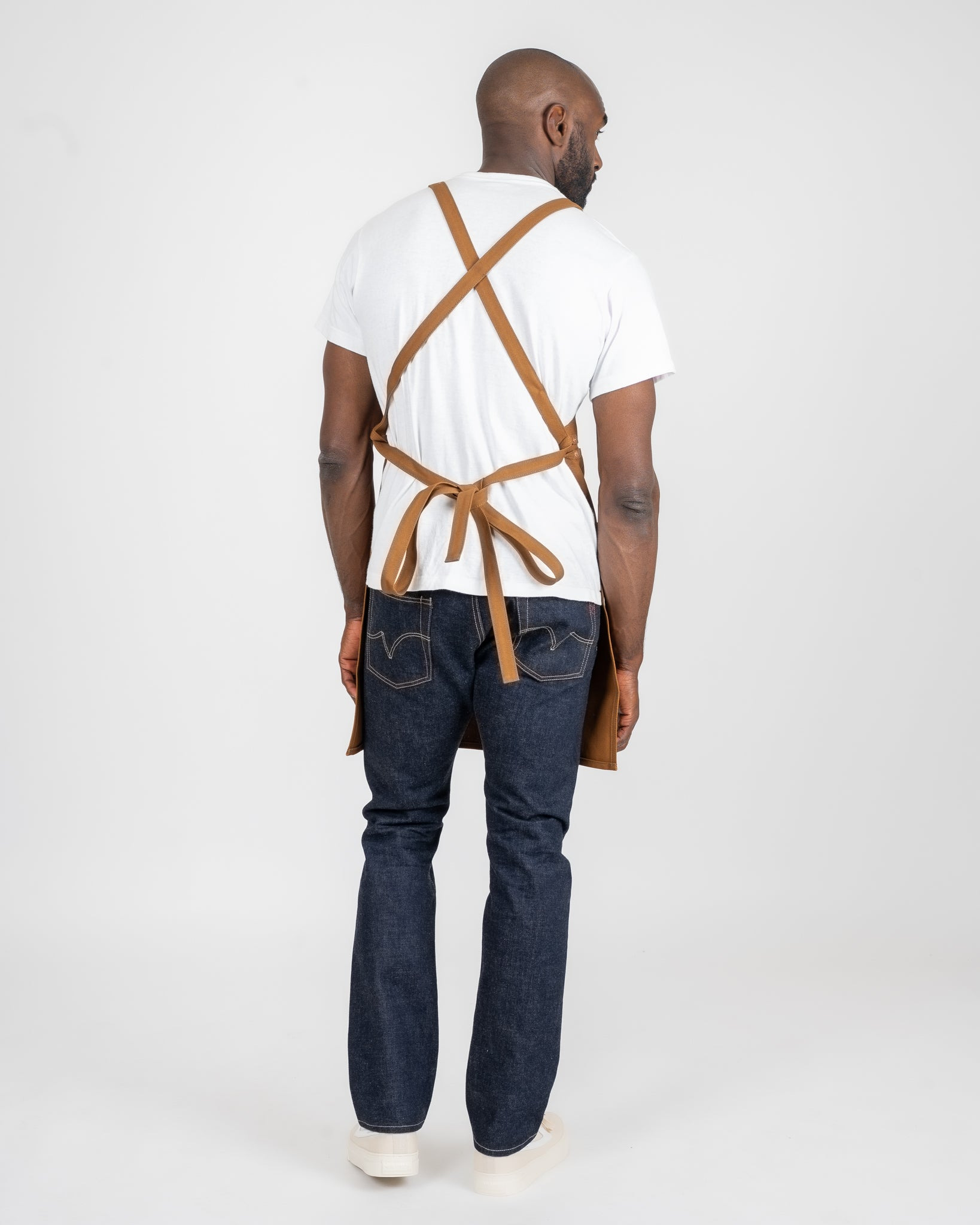IHG-057-BRN 17oz Cotton Duck Apron - Brown - 3