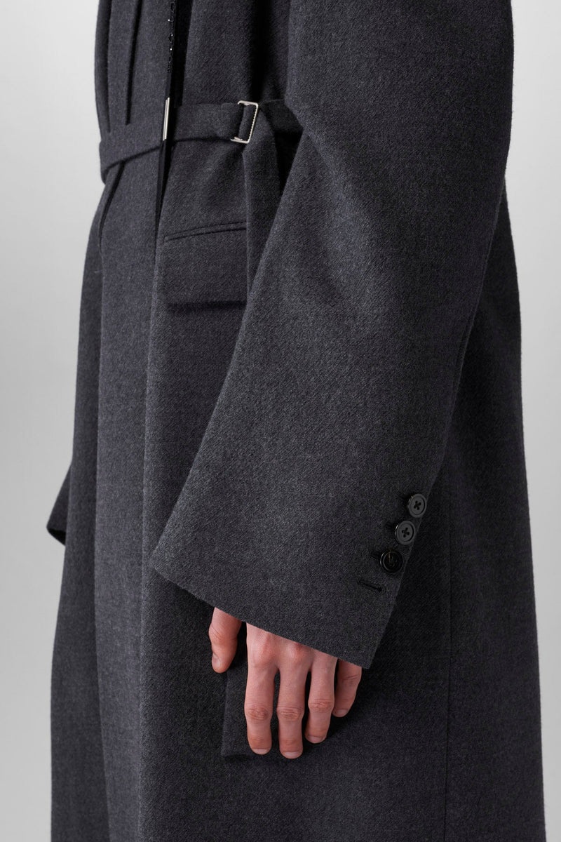 Silas Long High Comfort Coat Brushed Wool - 6