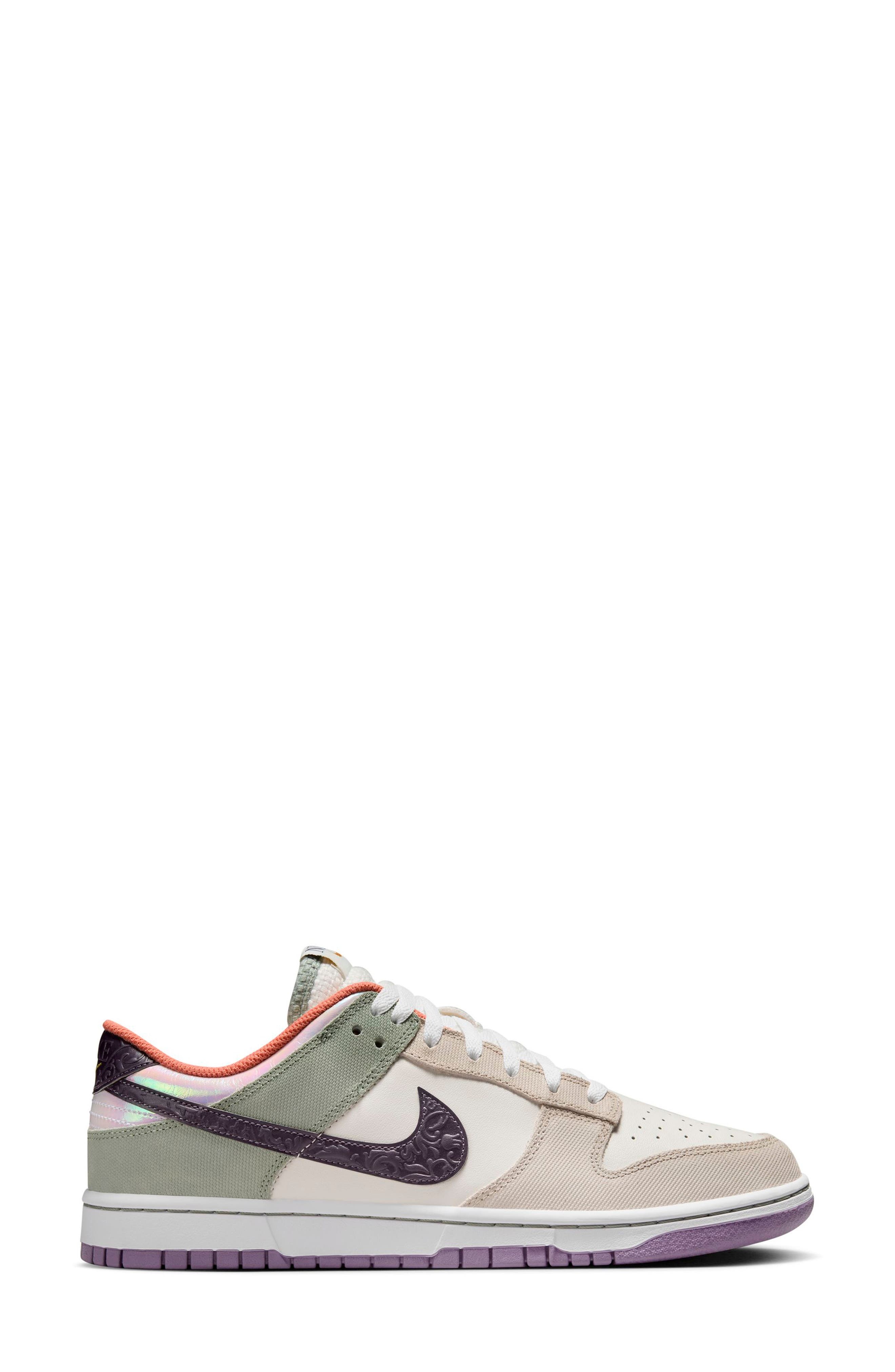 Nike Dunk Low Retro SE Basketball Sneaker in Sail/Gridiron/Bone/Jade at Nordstrom - 2
