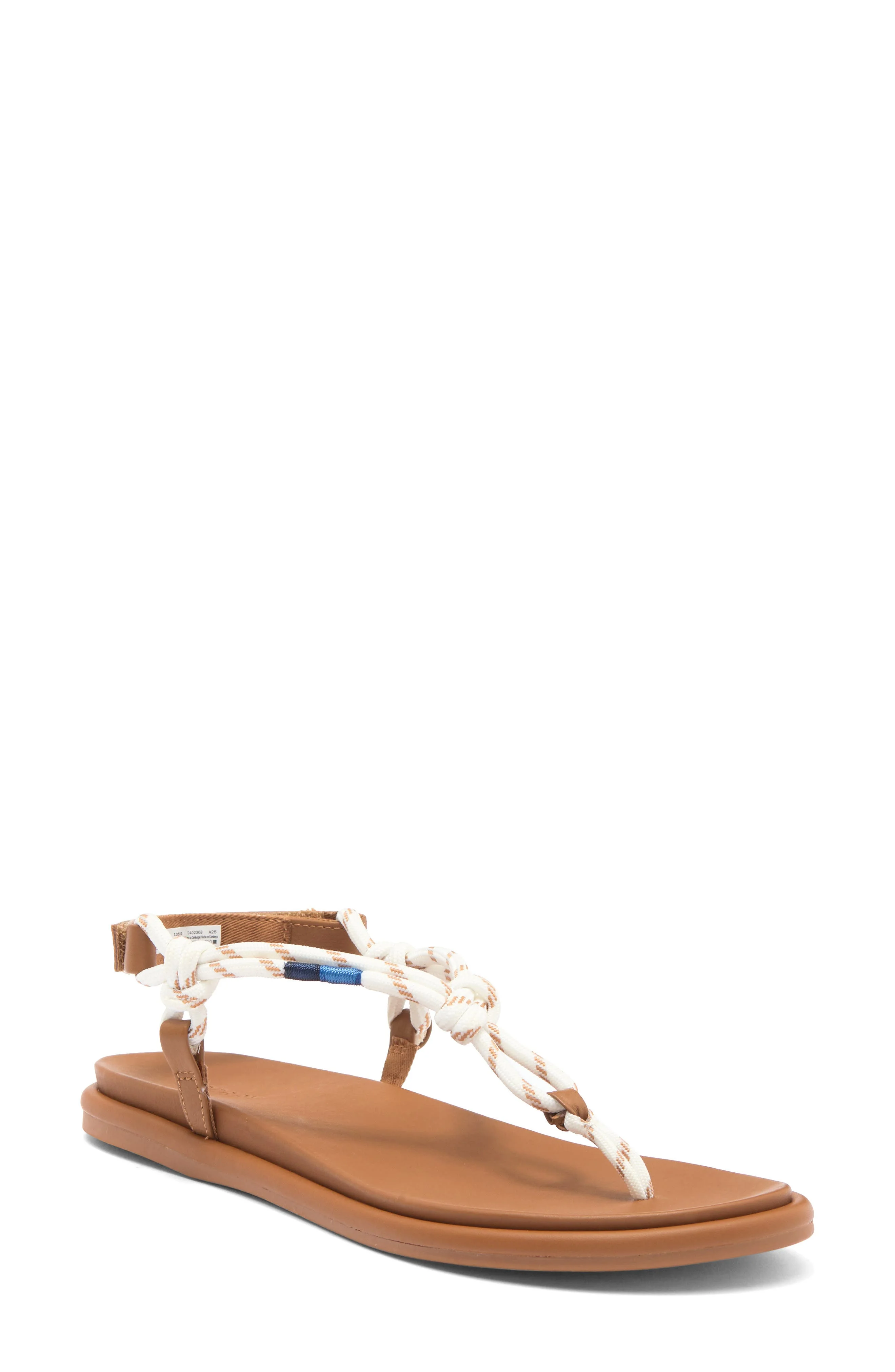 Sperry Isla T-Bar Slingback Sandal in White Textile Mix Mat Flocked at Nordstrom - 1