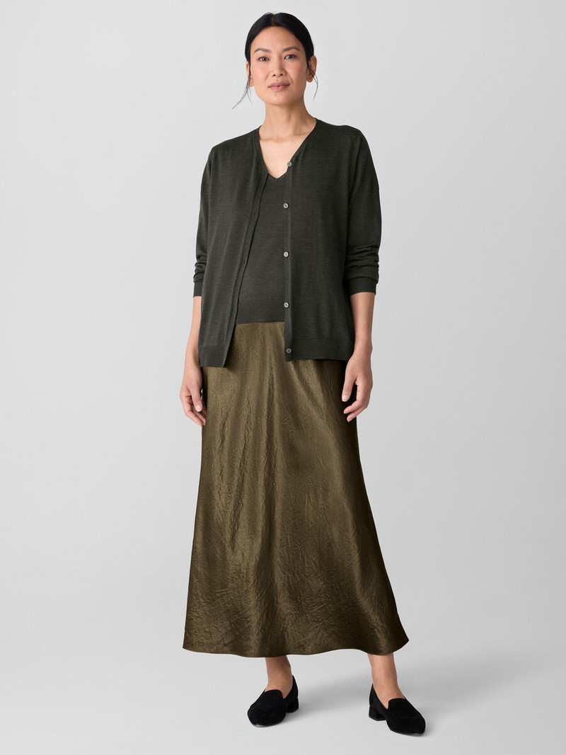 EILEEN FISHER Superfine Merino Cardigan in Regenerative Wool outlook
