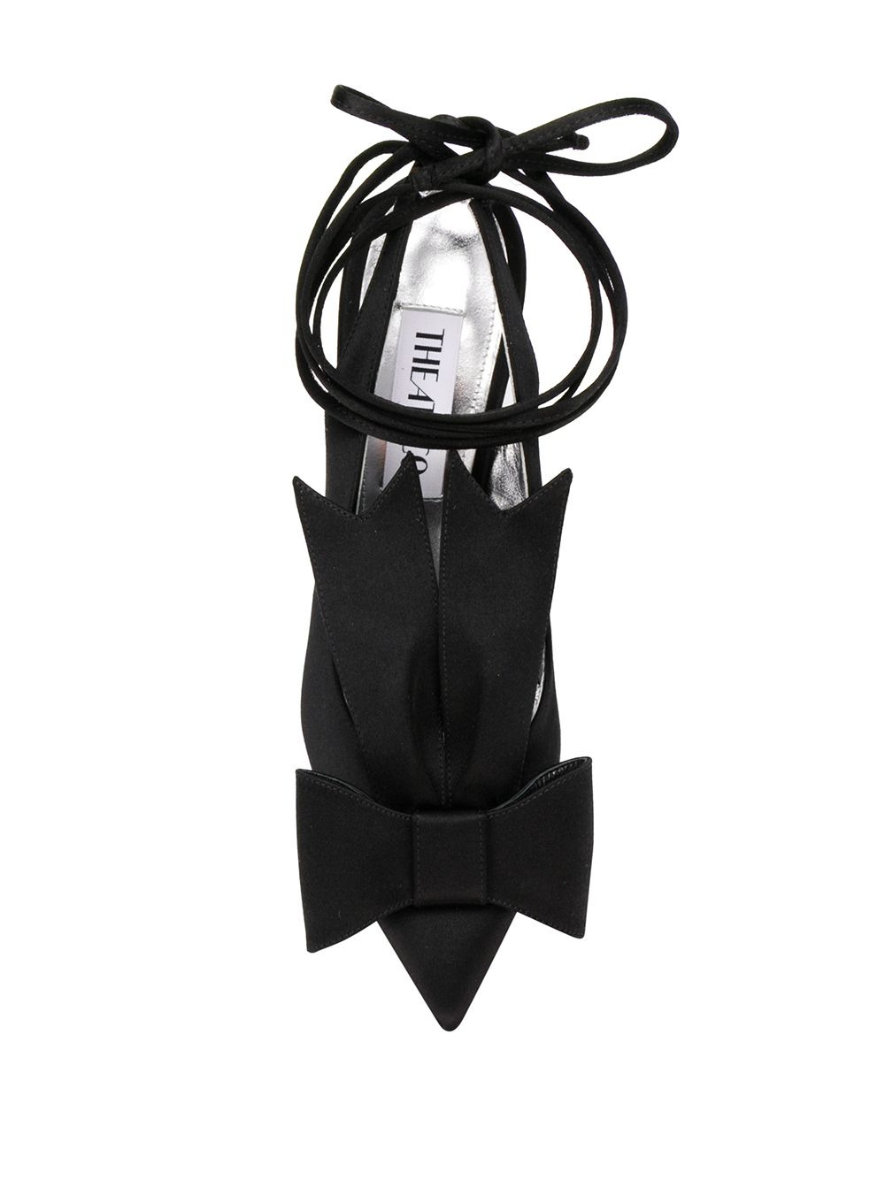 ankle-wrap satin pumps - 4