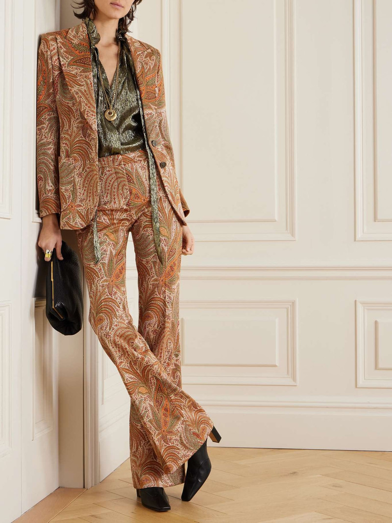 Etro Jacquard-knit blazer Multi outlook