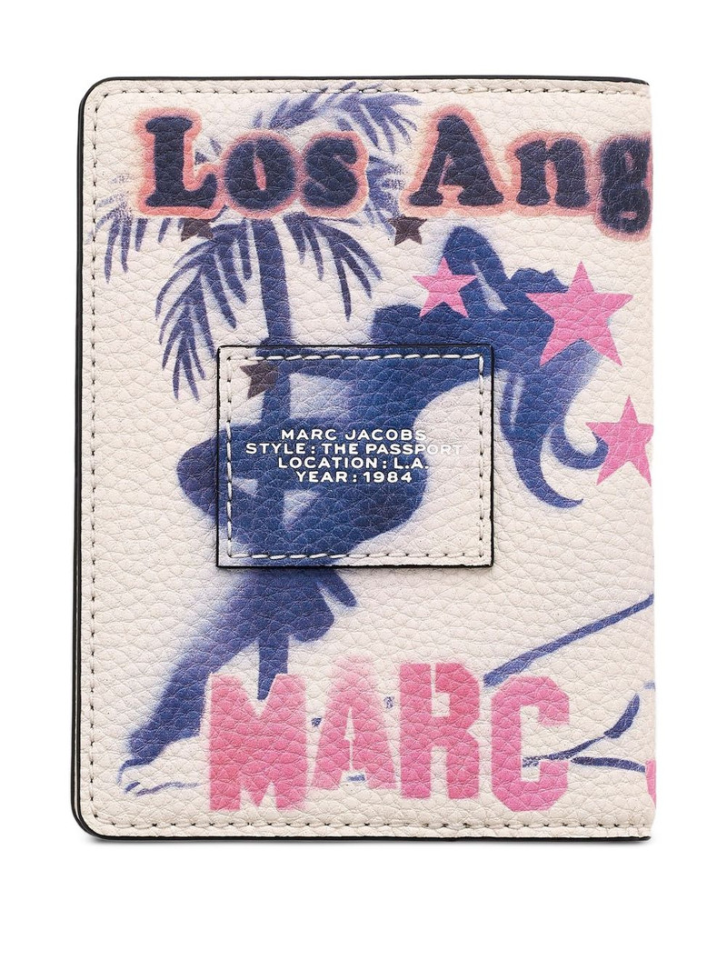 Marc Jacobs graphic-print passport case outlook