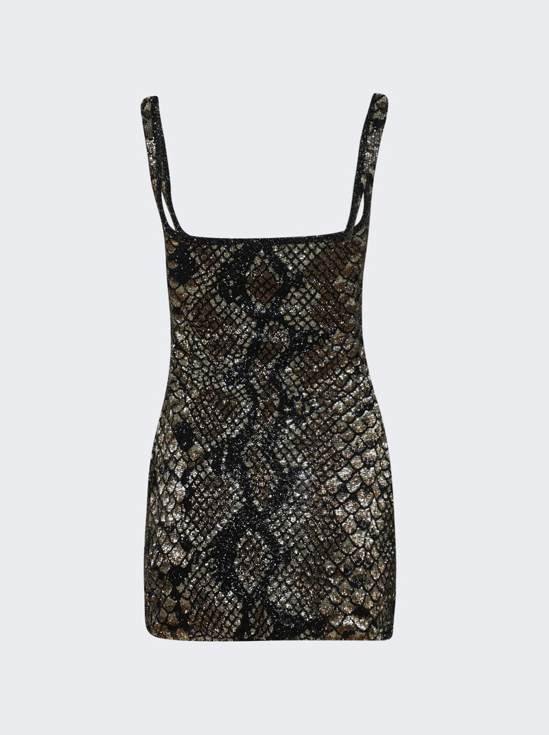 CLIO PEPPIATT Medusa Mini Dress Snakeskin outlook