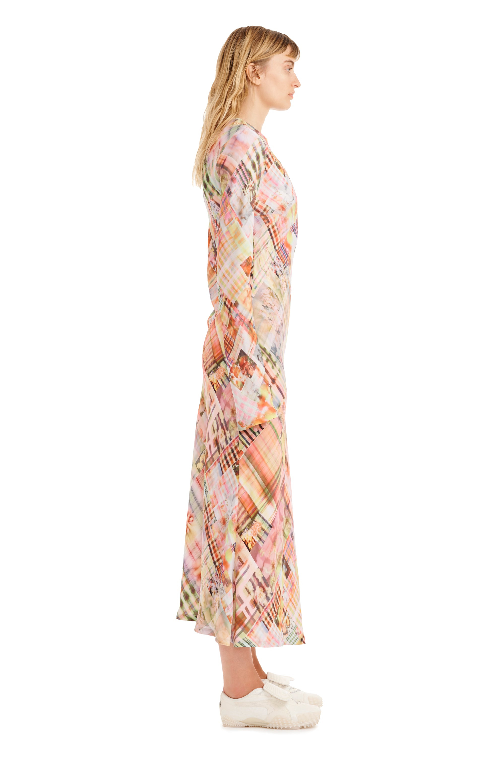 MULTI PLAID YURI DRESS - 7