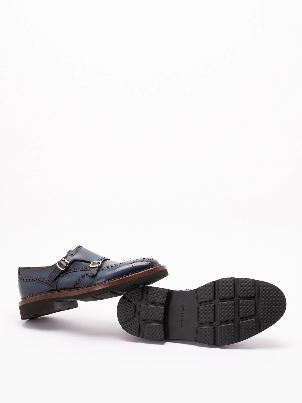 Santoni Men `Kalamabuck` Buckled Shoes - 4
