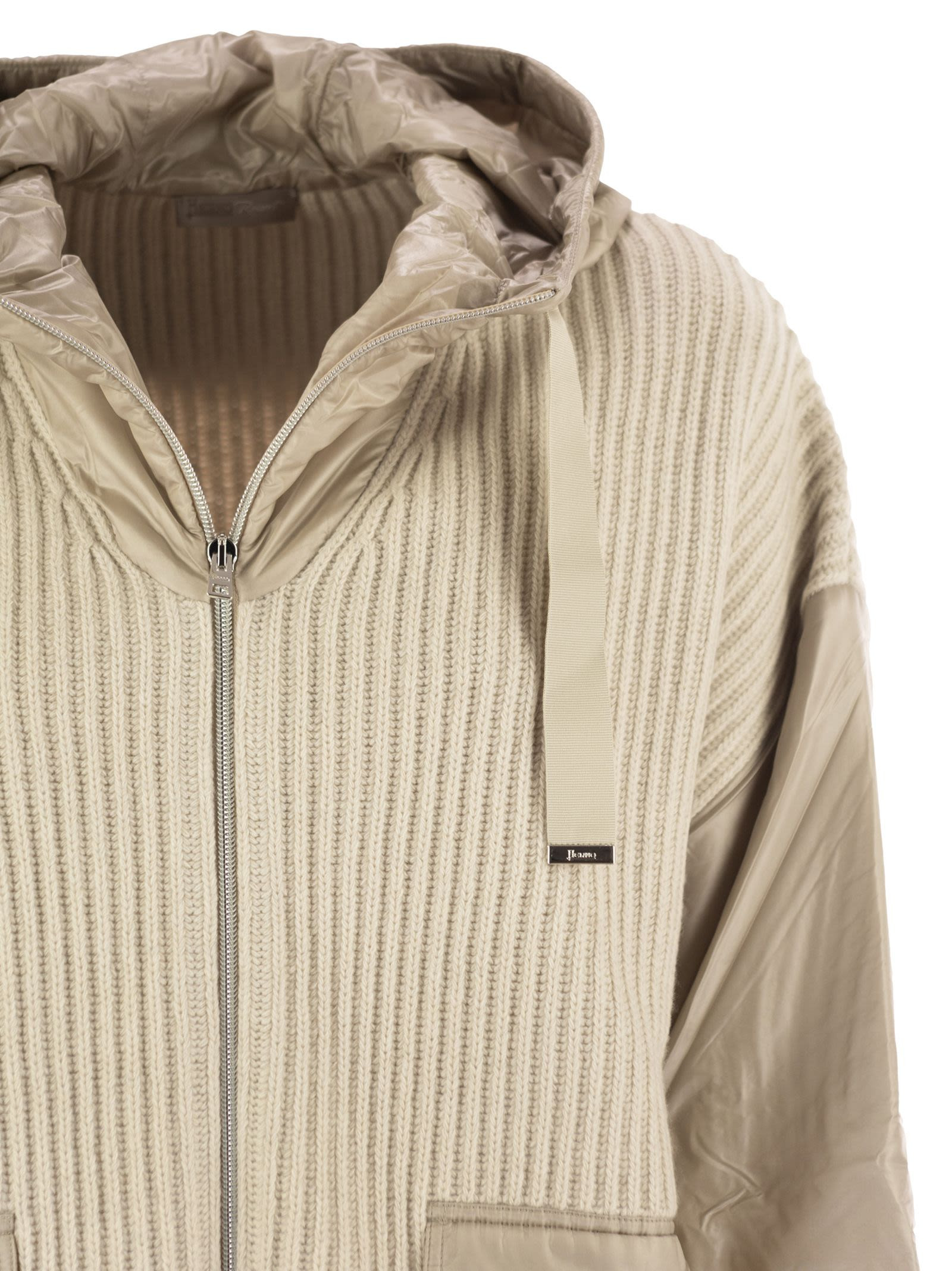 Herno Women Resort Jacket In Wool And Ultralight Nylon - 4