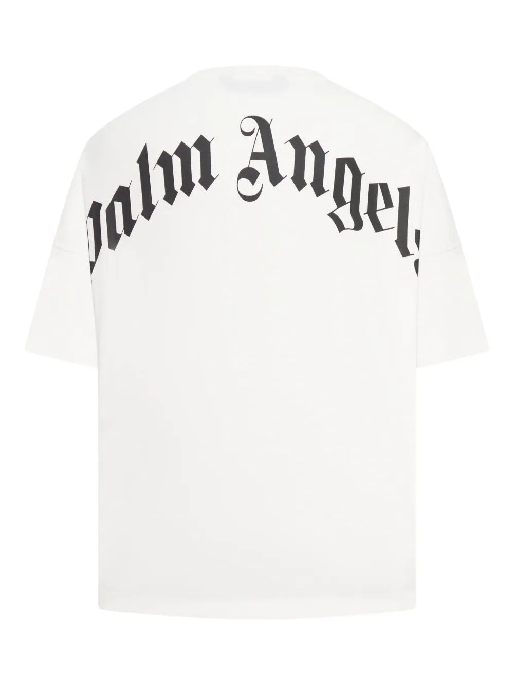 Palm Angels Men "Back Curved Logo Oversized" Short Sleeves T-Shirt - 2