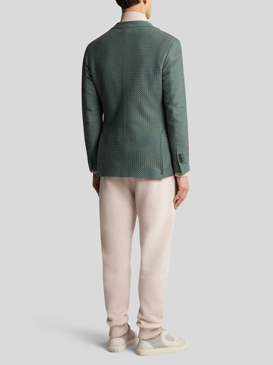 COTTON JERSEY BLAZER - 5