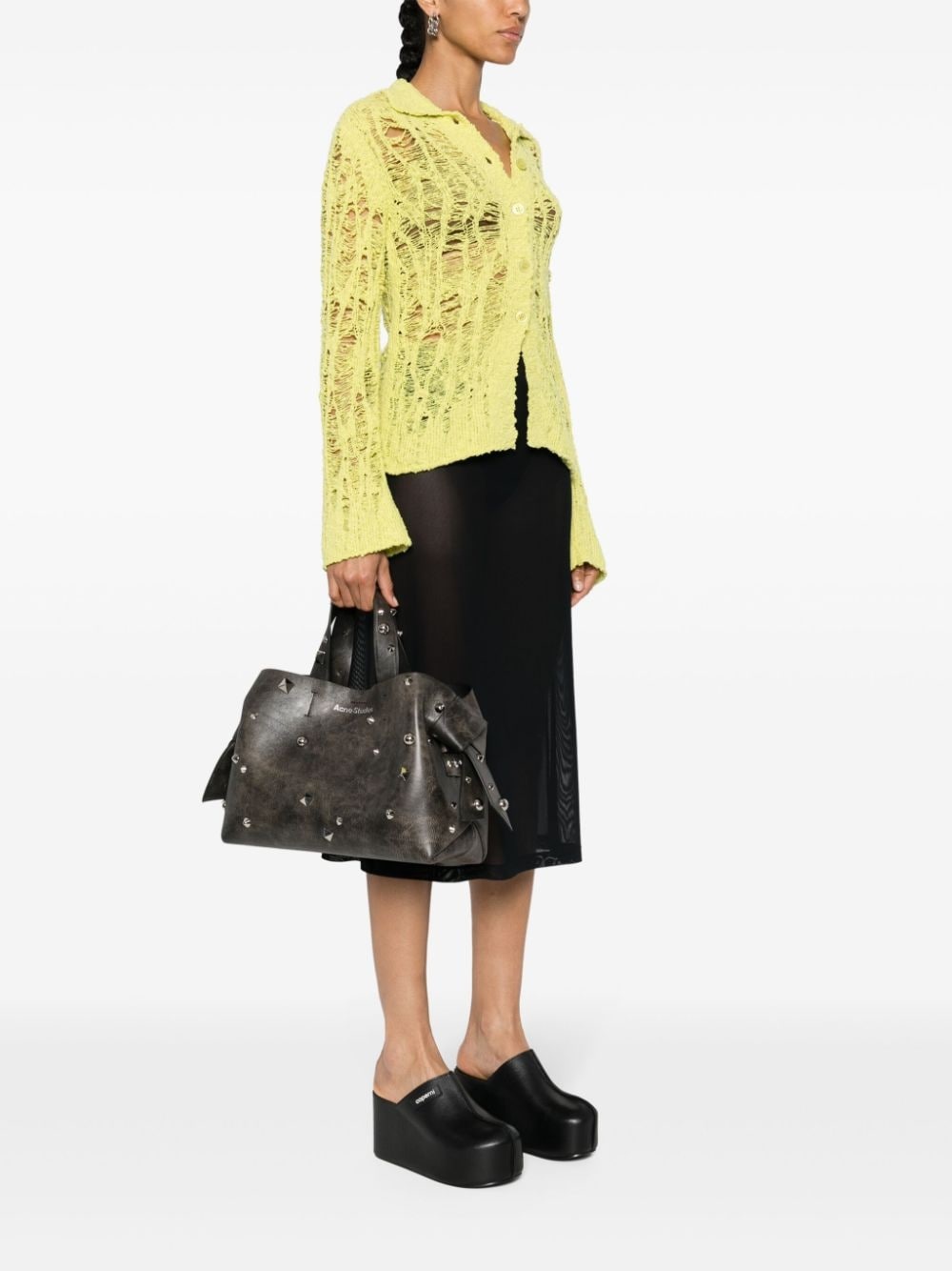 midi Musubi leather tote bag - 2