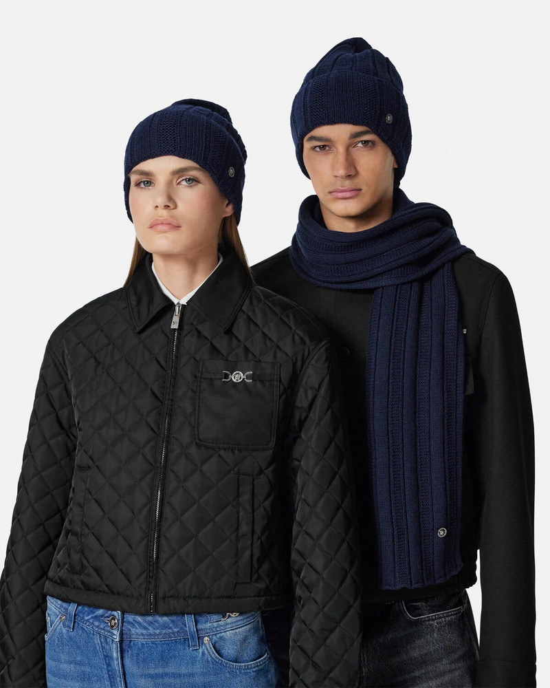 Medusa Ribbed Knit Beanie 3