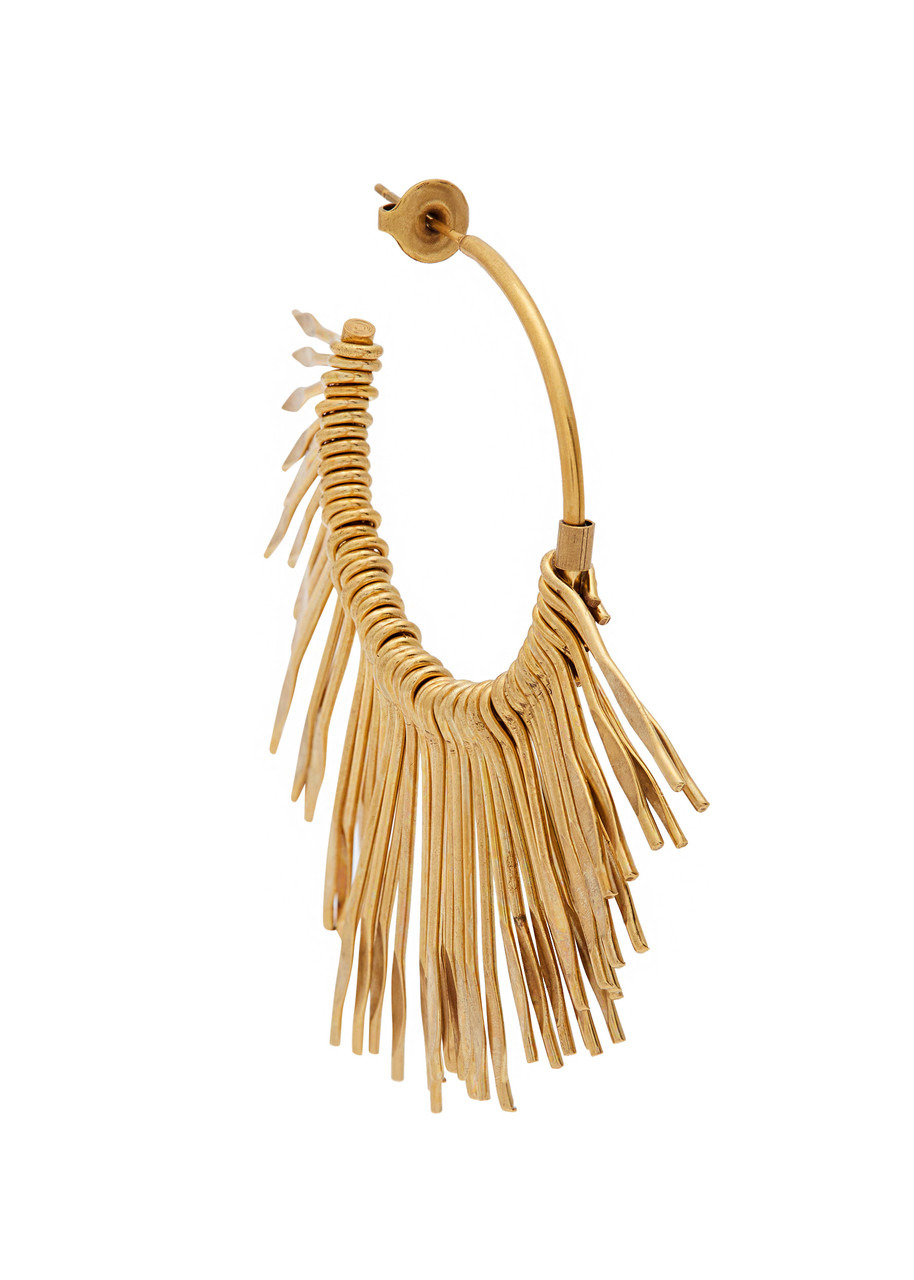 Isabel Marant Aria Fringed Hoop Earrings - 4