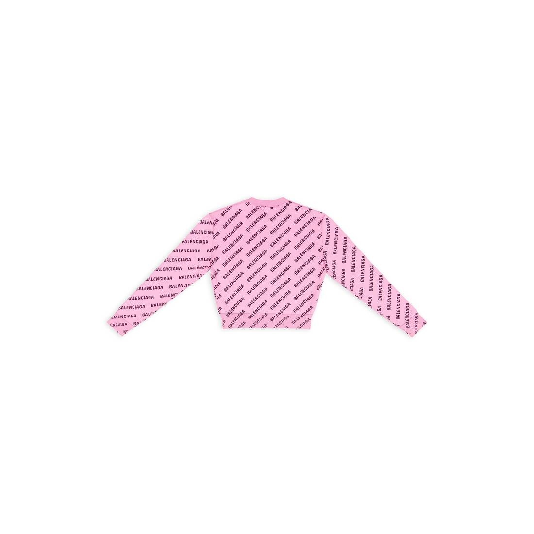 mini allover logo cropped sweater - 6
