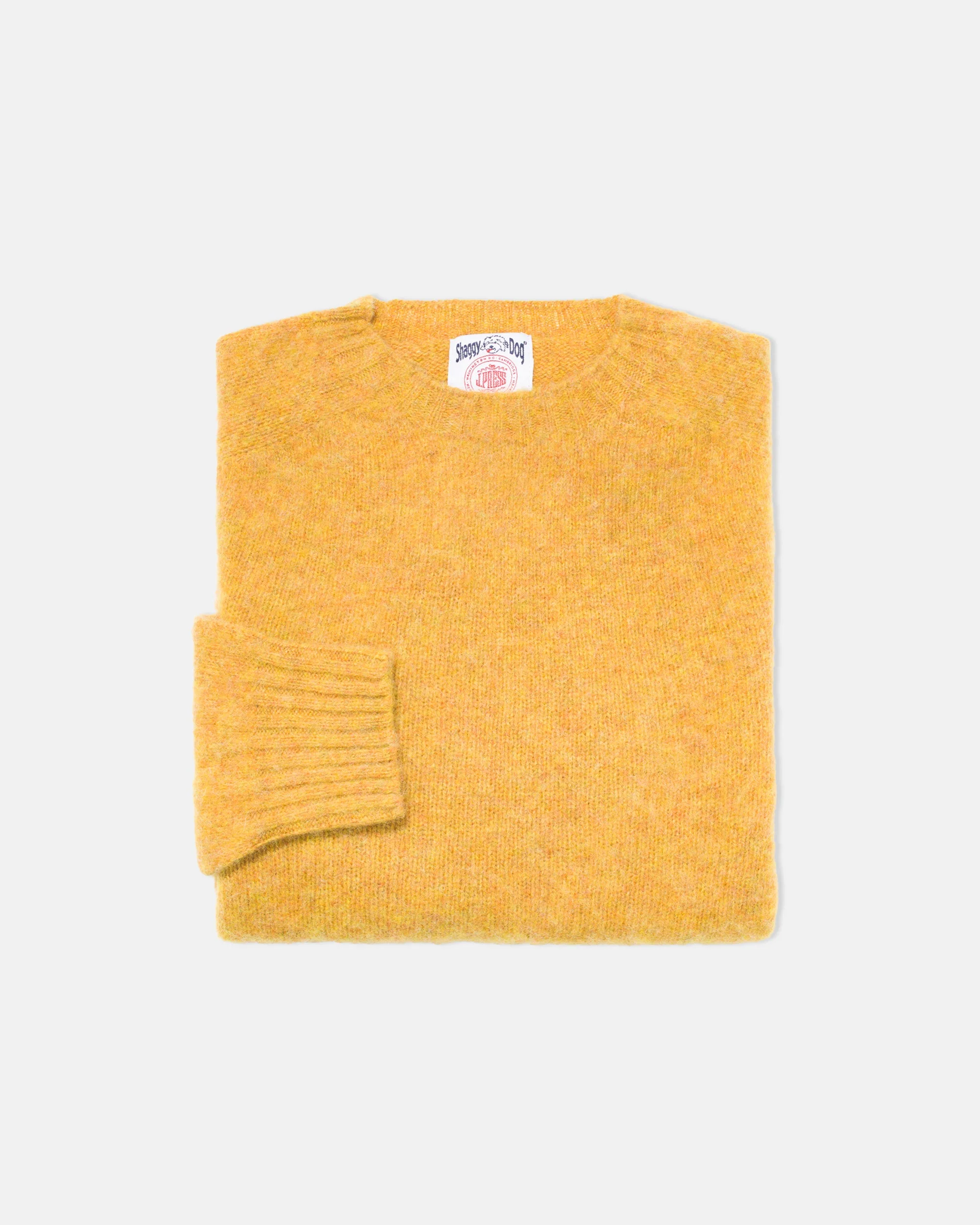 MADE-IN-SCOTLAND YELLOW MIX SHAGGY DOG SWEATER - CLASSIC FIT - 1