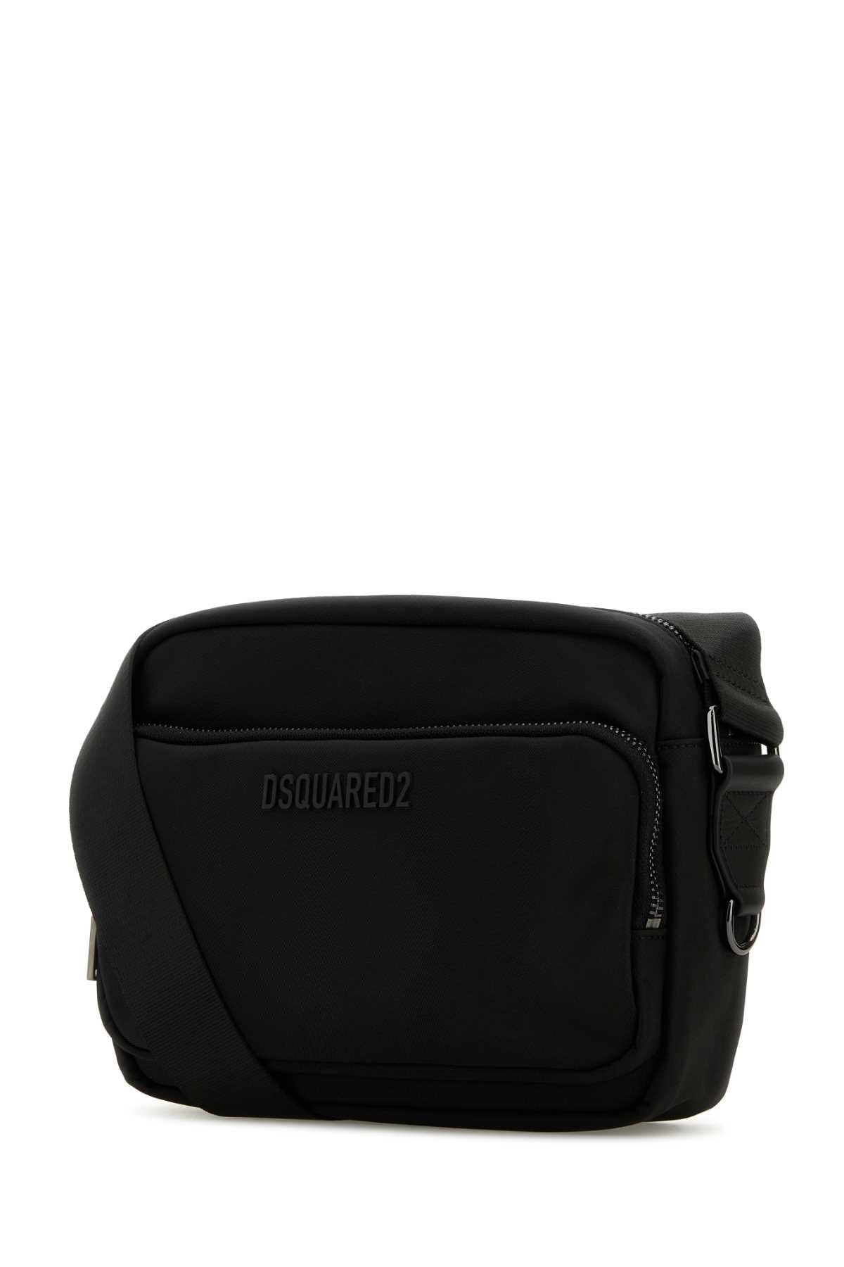 Dsquared Men Black Fabric Urban Crossbody Bag - 2