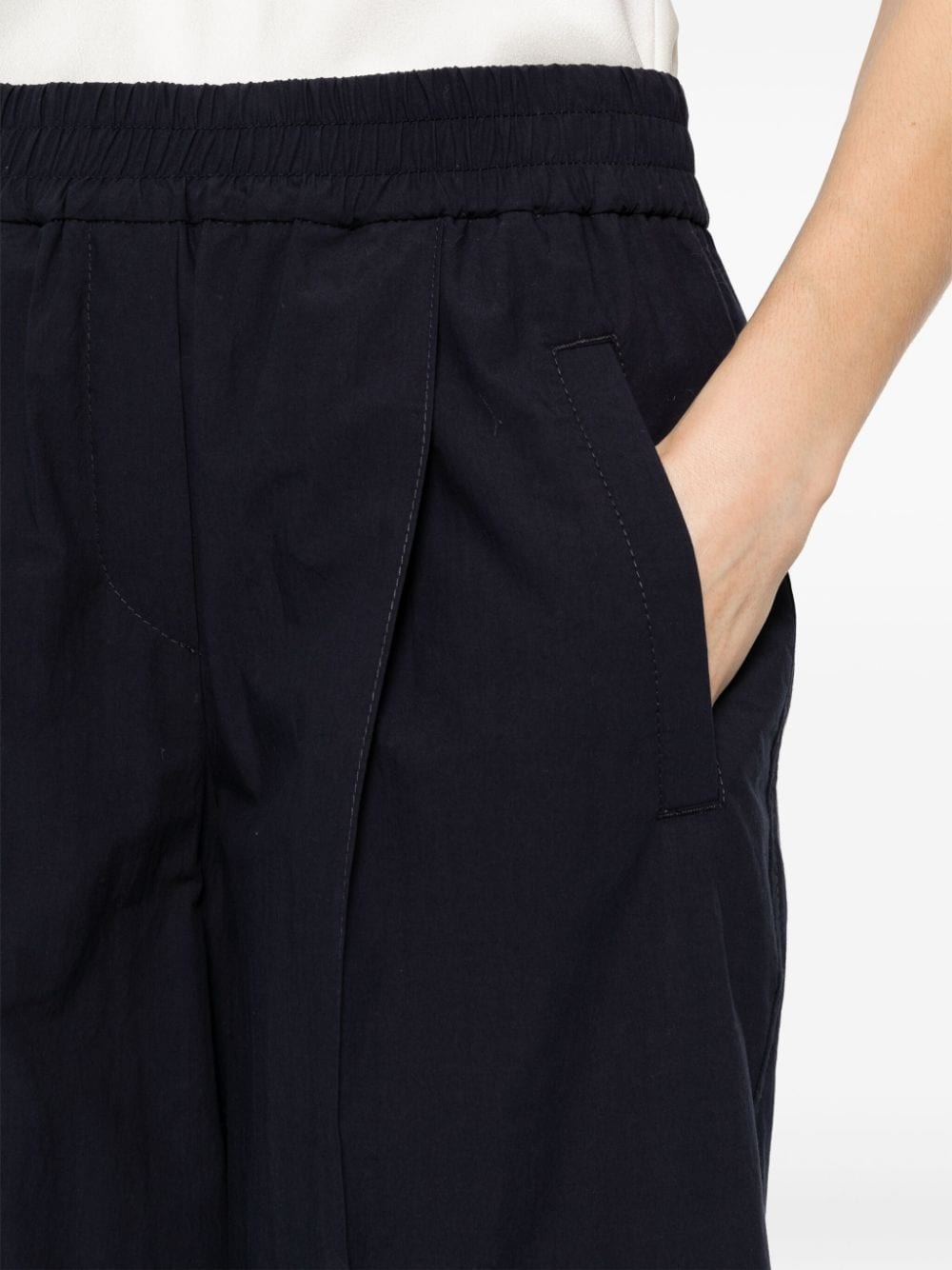 poplin wide trousers - 5