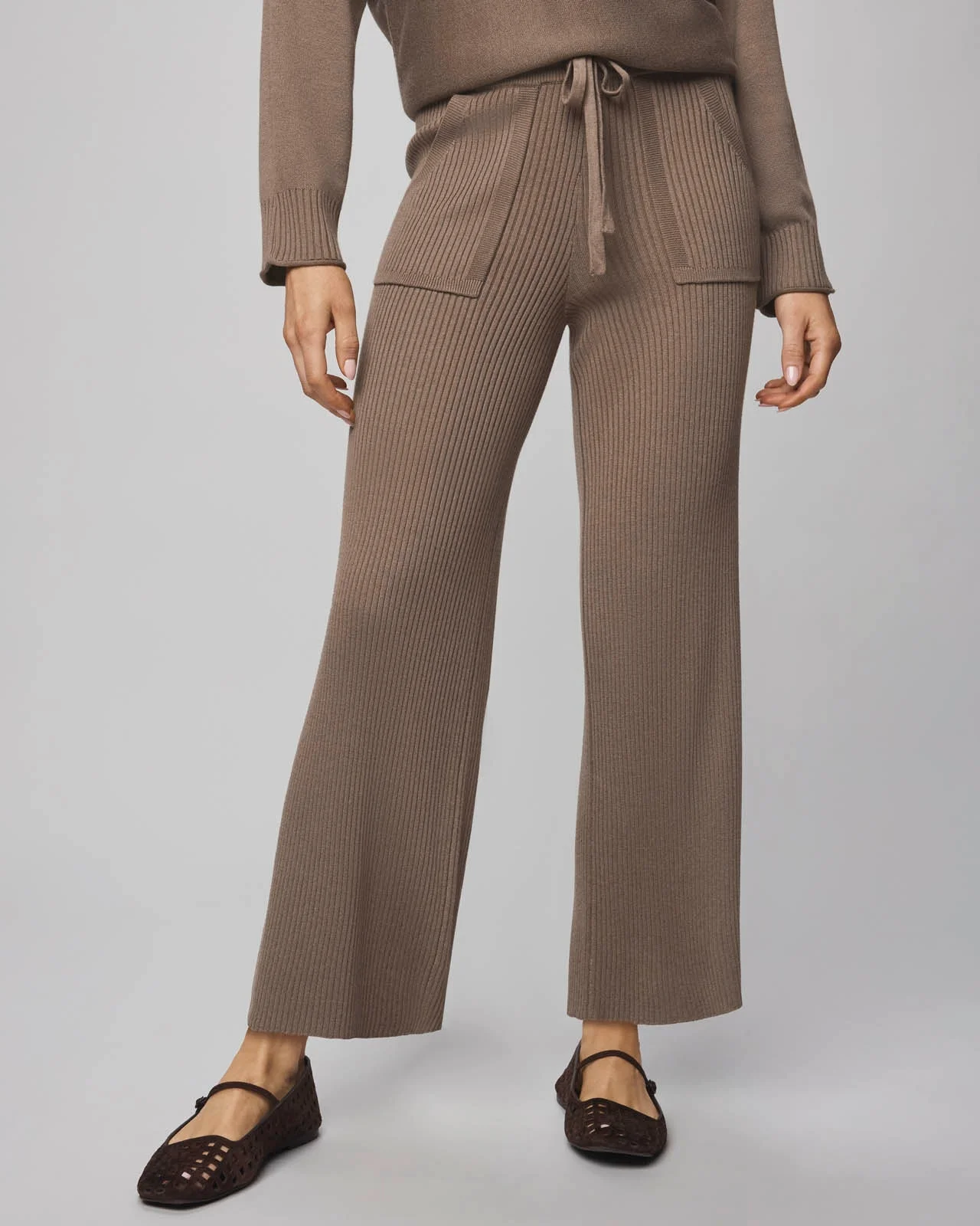 Georgie Cashblend Rib Pant - 1