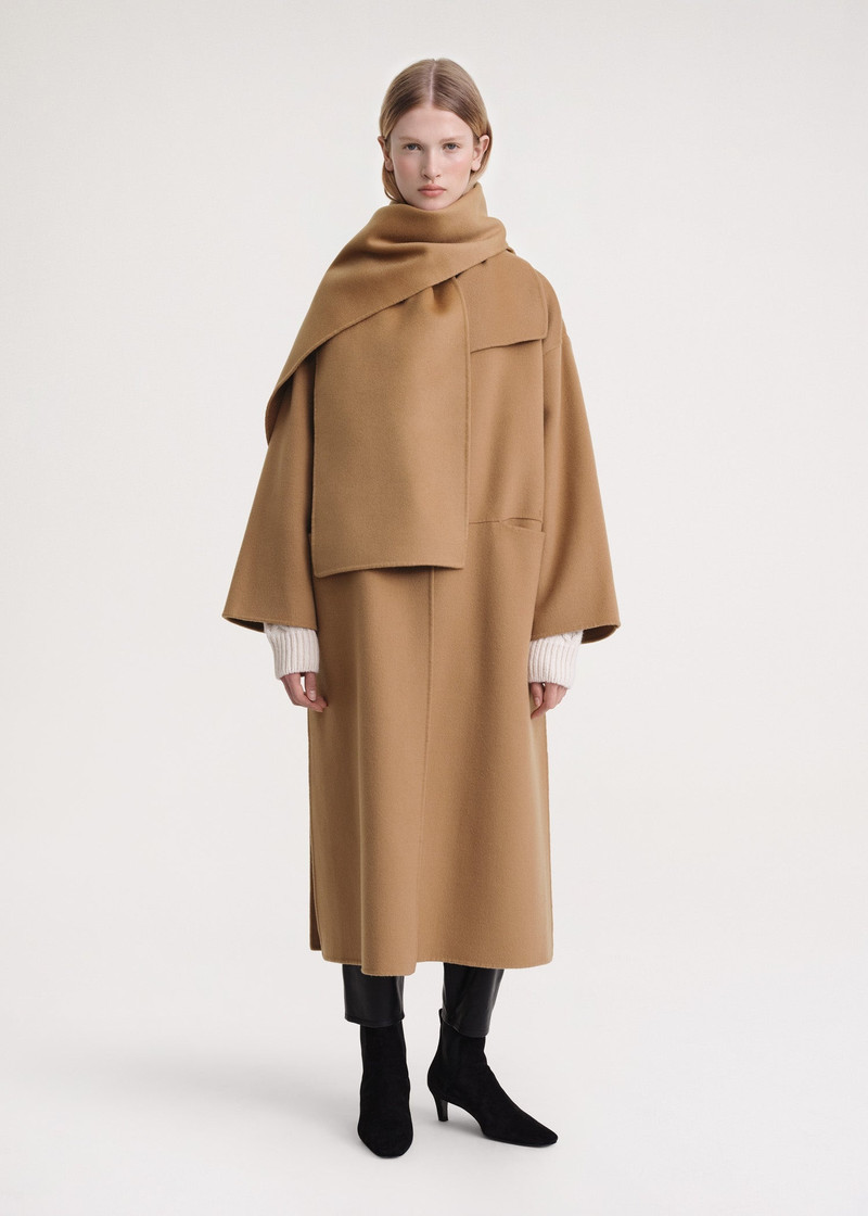 Long doublé scarf camel 1